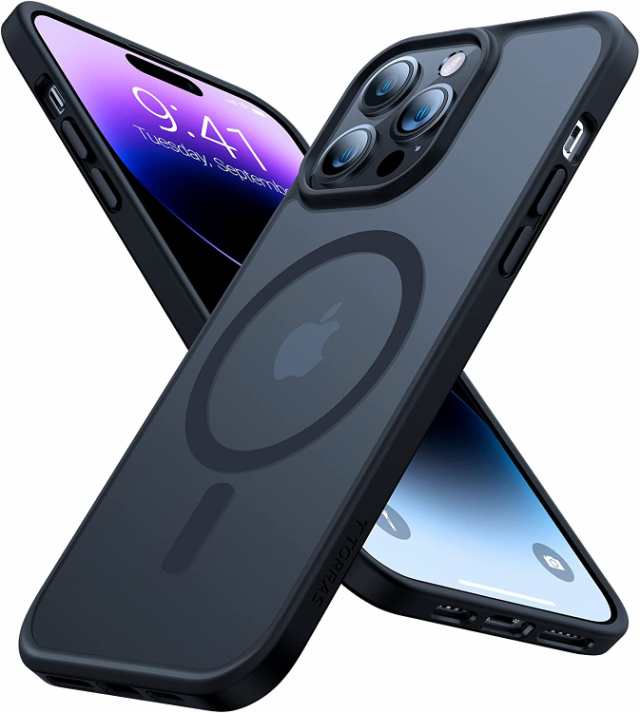iPhone 14 pro ケース MagSafe対応 TORRAS 正規品 マグネット搭載 半透明 耐衝撃 マット ブラック X00119KHQVの通販はau  PAY マーケット - ティッピング