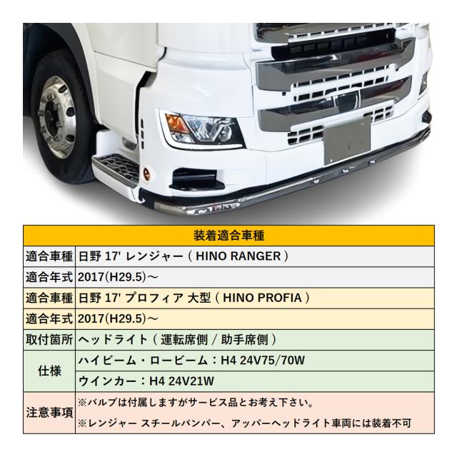 日野デュトロ純正 LEDヘッドライト 助手席側 HINO 国産車その他 日野デュトロ純正 LEDヘッドライト 助手席側 HINO 国産車その他