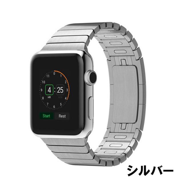 Apple Watch7 バンド apple watch series6 se 5 4 3 2 1 アップルウォッチ バンド Apple watchベルト ステンレスバンド リンクブレスレット_2