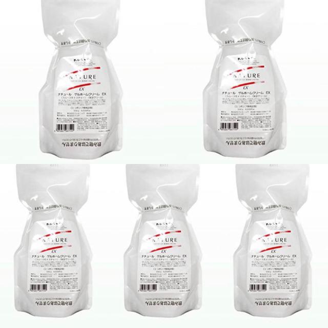 【5個セット】 ジェルニック ナチュールゲルホームクリームEX 専用詰替 500g