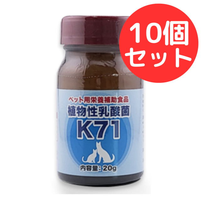 植物性乳酸菌 K-71 20g 【10個セット】 プランシュール