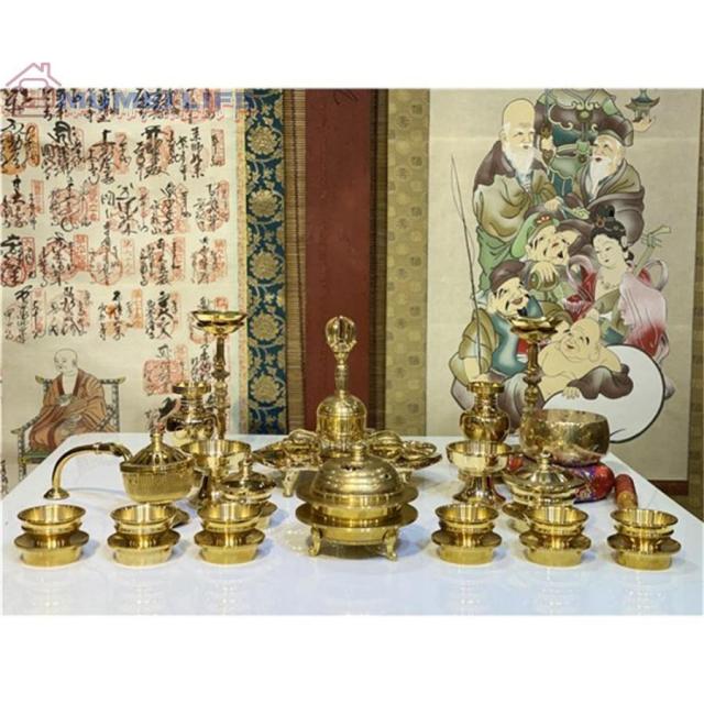 密教 法具 前具 一面器 22点セット【特大】 極上品 寺院用