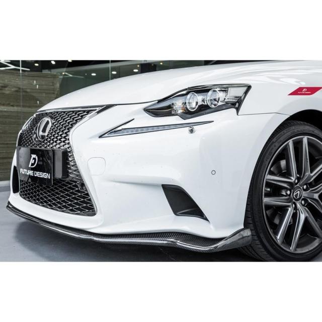 LEXUS IS350 IS300h IS250 IS200t F-SPORTバンパー用リップスポイラー 本物Carbon カーボン_3