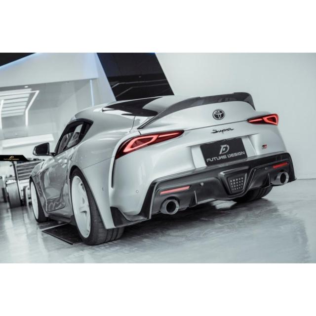 【FUTURE DESIGN】TOYOTA トヨタ A90 SUPRA スープラ SZ SZ-R RZ リアスポイラー 本物Drycarbon ドライカーボン カスタム エアロ パフォーマンス_2