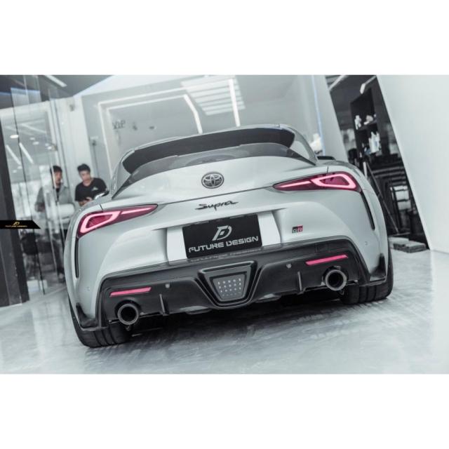 【FUTURE DESIGN】TOYOTA トヨタ A90 SUPRA スープラ SZ SZ-R RZ リアスポイラー 本物Drycarbon ドライカーボン カスタム エアロ パフォーマンス_3