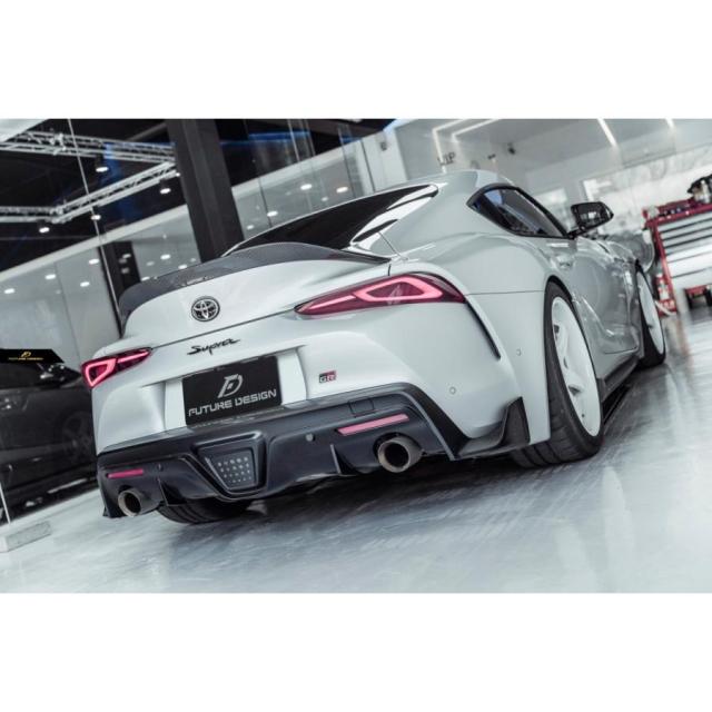 【FUTURE DESIGN】TOYOTA トヨタ A90 SUPRA スープラ SZ SZ-R RZ リアスポイラー 本物Drycarbon ドライカーボン カスタム エアロ パフォーマンス_5