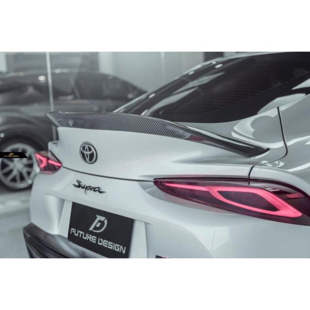 【FUTURE DESIGN】TOYOTA トヨタ A90 SUPRA スープラ SZ SZ-R RZ リアスポイラー 本物Drycarbon ドライカーボン カスタム エアロ パフォーマンス_6