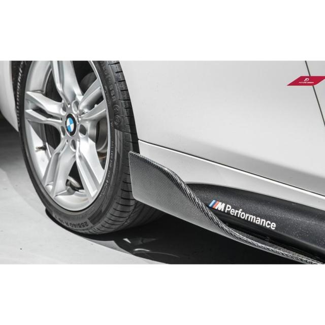BMW 4シリーズ F32 F33 Mスポーツ サイドバンパー用カーボン サイドスカート サイドステージ スポイラー 本物DryCarbon ドライカーボン M-TECH FDGT_4