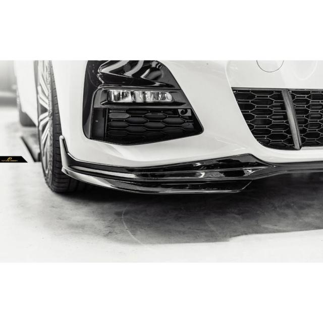 BMW 3シリーズ G20 G21 M-TECH Mスポーツ フロントバンパー用リップスポイラー パフォーマンス PF スタイル 艶あり黒 3点セット