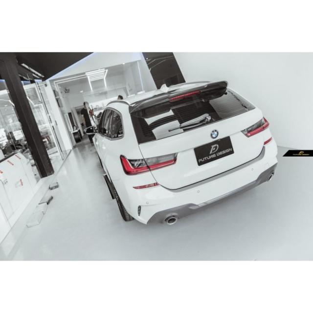 【FUTURE DESIGN】BMW 3シリーズ G21 ツーリング リアスポイラー 本物DryCarbon ドライカーボン エアロ カスタム パフォーマンス_3