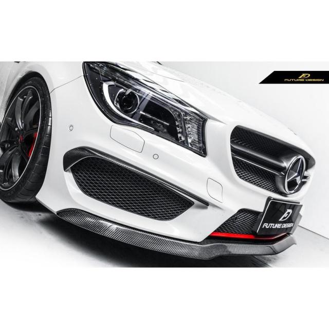 BENZ ベンツ CLAクラスW117 CLA45フロントバンパー用カーボン リップスポイラー 本物DryCarbon ドライカーボン CLA45 AMG_3