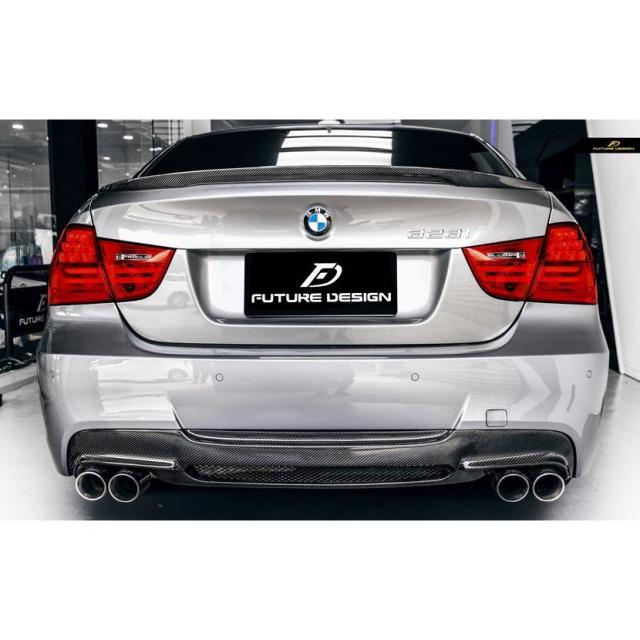 BMW 3シリーズ E90 セダン E91 ツーリング Mスポーツバンパー用リアディフューザー 本物Carbon カーボン_1