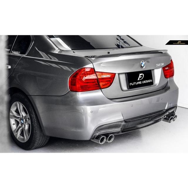 BMW 3シリーズ E90 セダン E91 ツーリング Mスポーツバンパー用リアディフューザー 本物Carbon カーボン_3