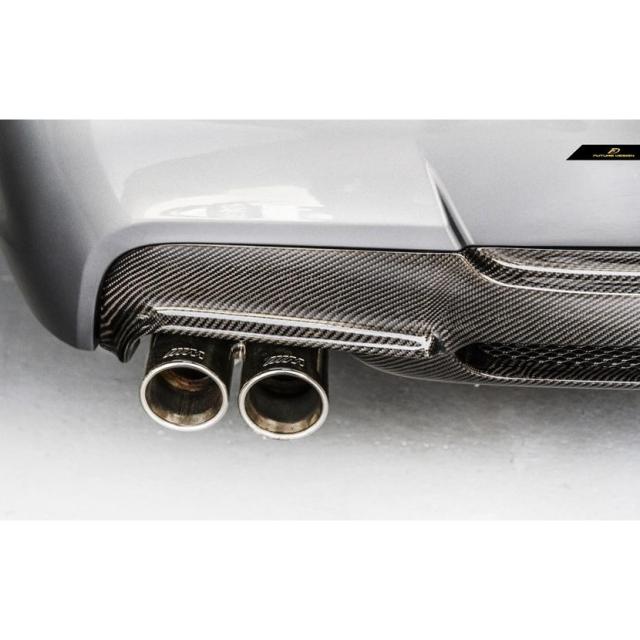 BMW 3シリーズ E90 セダン E91 ツーリング Mスポーツバンパー用リアディフューザー 本物Carbon カーボン_5