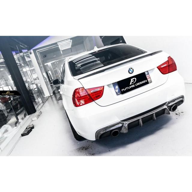 BMW 3シリーズ E90 セダン E91 ツーリング Mスポーツバンパー用リアディフューザー 本物Carbon カーボン_3