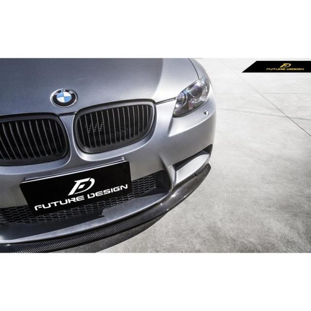 BMW 3シリーズ E90 E92 E93 M3フロント用カーボン リップスポイラー DryCarbon ドライカーボン パフォーマンス MODE V2 スタイル_3