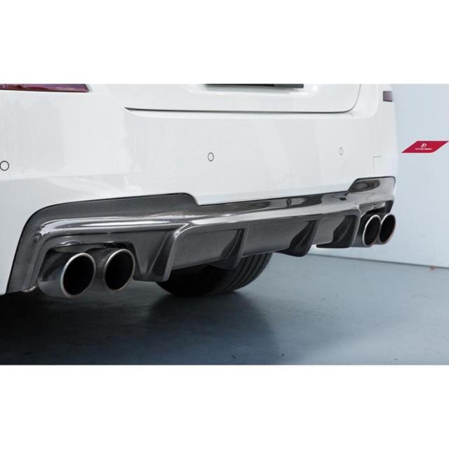 BMW 5シリーズ F10 セダン F11ツーリング Mスポーツ リアバンパー用ディフューザー 本物ドライカーボン DryCarbon パフォーマンス DTM スタイル