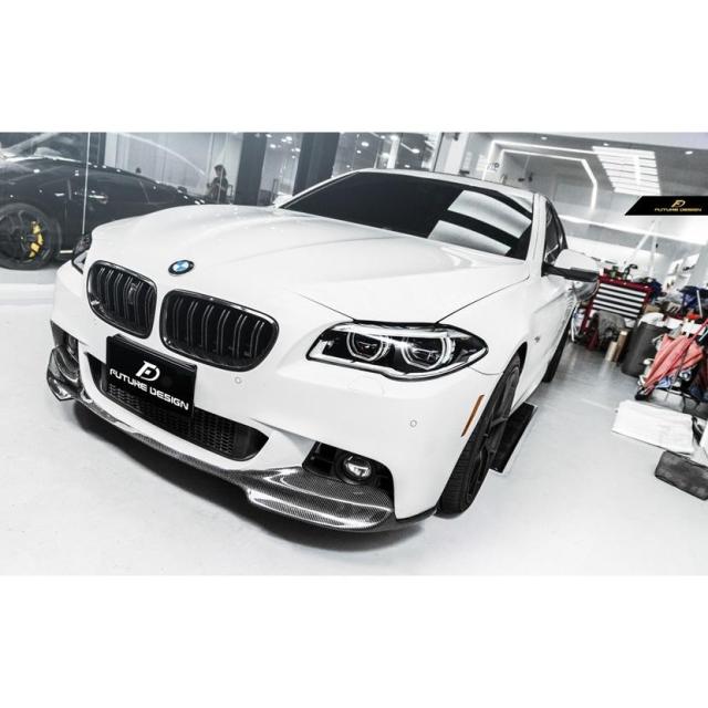 BMW 5シリーズ F10 セダン F11 ツーリング Mスポーツ フロントバンパー用リップスポイラー 本物カーボン Carbon パフォーマンス VORS スタイル_1