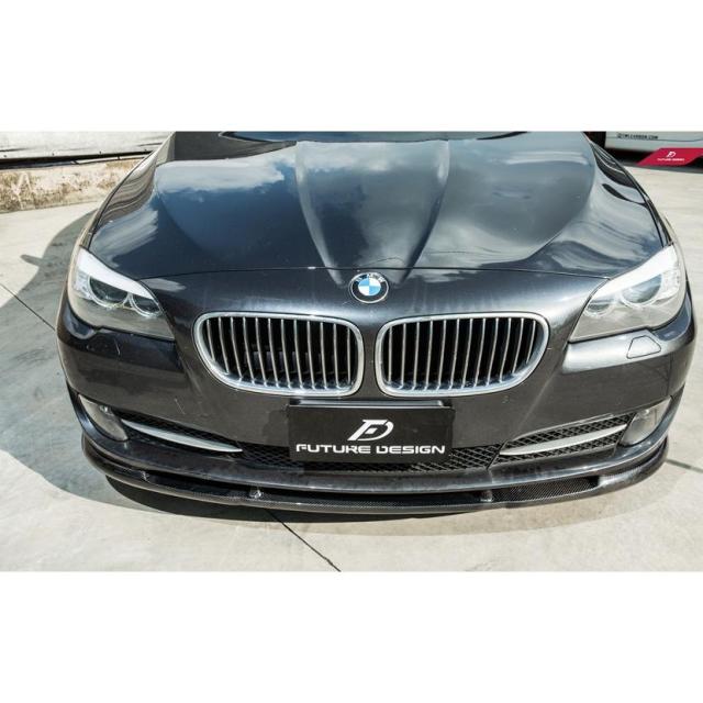 BMW 5シリーズ F10 セダン F11ツーリング フロント用リップスポイラー カーボン Carbon パフォーマンス H スタイル_2
