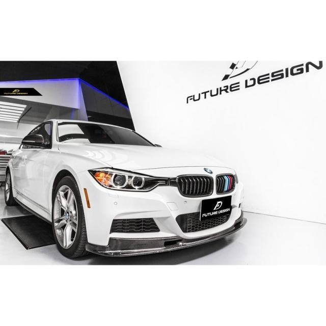 BMW 3シリーズ F30 F31 Mスポーツ フロントバンパー用カーボン リップスポイラー スポイラー 本物Carbon カーボン パフォーマンス DD スタイル