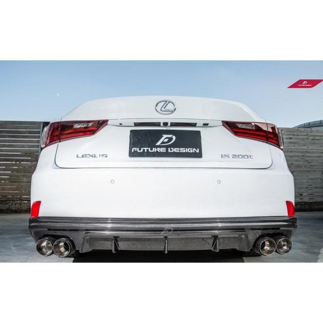 LEXUS IS250 IS350 IS300h IS200t F-SPORTバンパー専用 リアディフューザー 本物Carbon カーボン_1