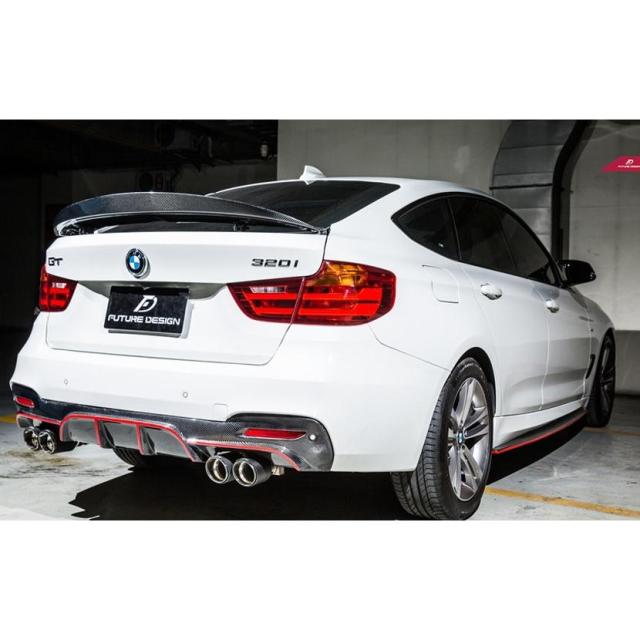 BMW 3シリーズ F34 3GT M-TECH スカート用カーボン サイドステージ スカート スポイラー DryCarbon ドライカーボン パフォーマンス_2