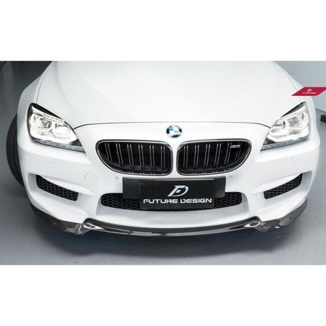 BMW 6シリーズ F06 F12 F13 M6フロント用カーボン リップスポイラー パフォーマンス V アンダー リップ_1