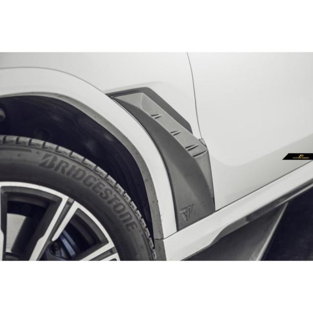 BMW Xシリーズ X6 G06 フロント フェンダー エアインテーク 本物DryCarbon ドライカーボン パフォーマンス カスタム エアロ