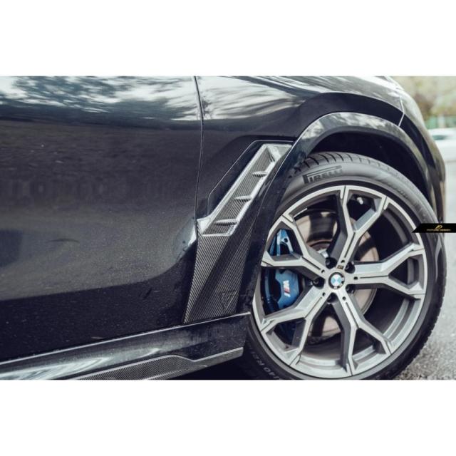 BMW Xシリーズ X6 G06 フロント フェンダー エアインテーク 本物DryCarbon ドライカーボン パフォーマンス カスタム エアロ_6