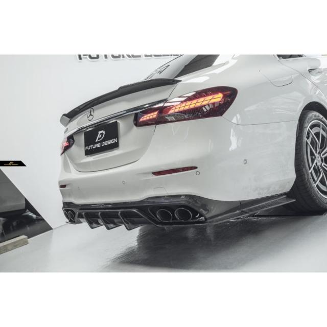 【FUTURE DESIGN 正規品】BENZ メルセデス・ベンツ E-Class W213 セダン AMG E53 用 リアディフューザー 本物DryCarbon ドライカーボン エアロ カスタムの通販は 161,000円