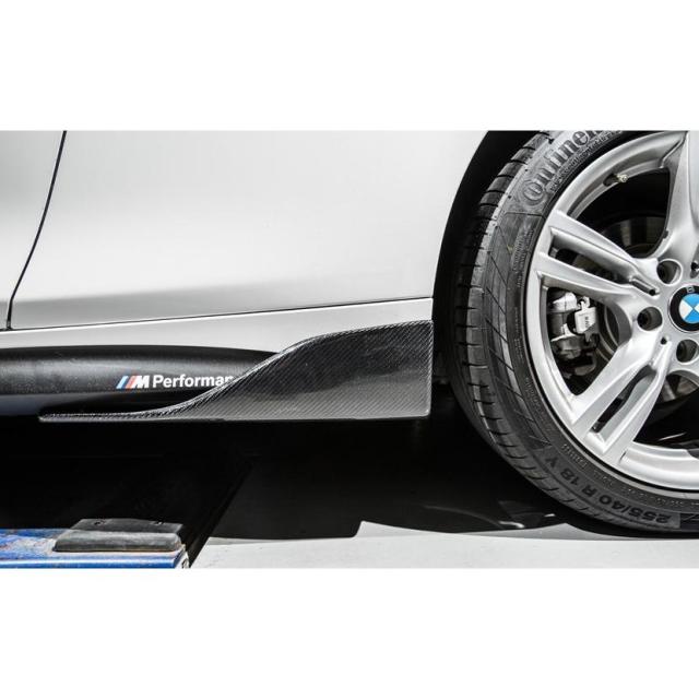BMW 4シリーズ F32 F33 Mスポーツ サイドバンパー用カーボン サイドスカート サイドステージ スポイラー 本物DryCarbon ドライカーボン M-TECH FDGT_1