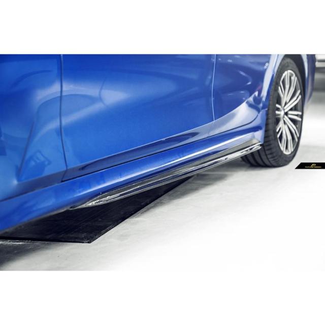 BMW 3シリーズ G20 G21 M-TECH Mスポーツ バンパー用サイドスカート スポイラー ステッジ 本物DryCarbon ドライカーボン パフォーマンス PF スタイル_1