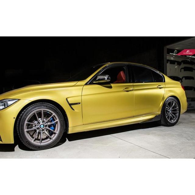 BMW F80 M3 セダン専用 サイドスカートカーボ ステープ スポイラー DryCarbon 本物ドライカーボン FD_4