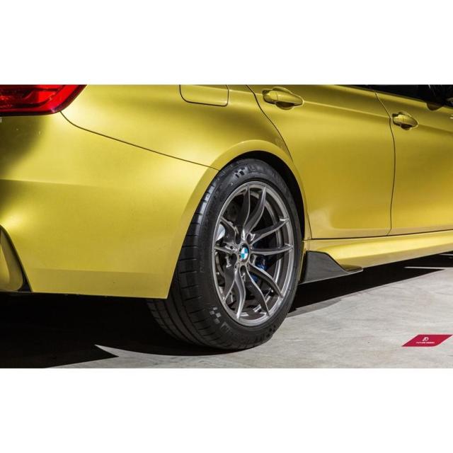BMW F80 M3 セダン専用 サイドスカートカーボ ステープ スポイラー DryCarbon 本物ドライカーボン FD_6