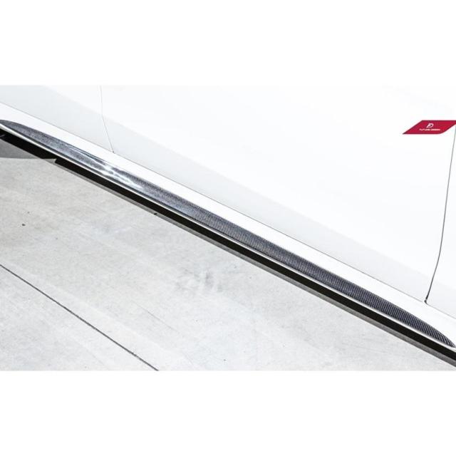 BENZ メルセデスベンツ Eクラス W212 S212 後期 AMGバンパー用サイド スポイラー ステップ スカート 本物Carbon カーボン エアロ FD スタイル_7