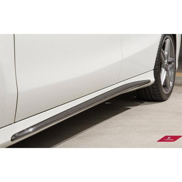BENZ ベンツ CLAクラスW117 サイドステーぞ用カーボン スカート 本物DryCarbon ドライカーボン CLA45 CLA250 FD