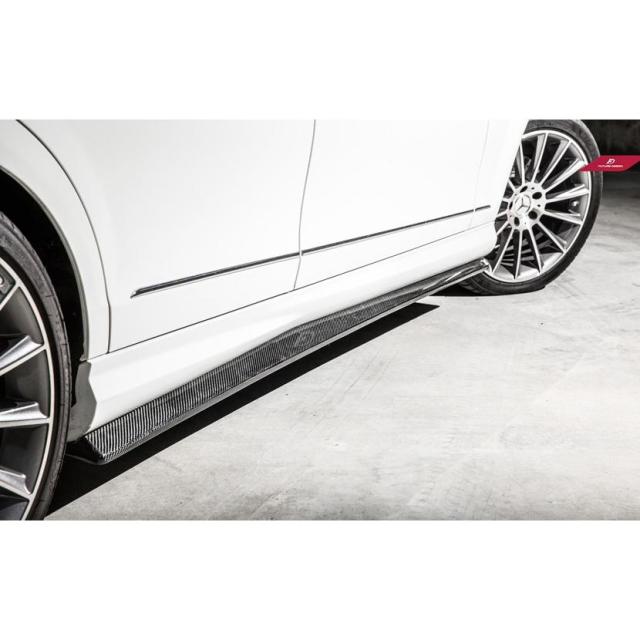 BENZ メルセデス・ベンツ Cクラス W204 サイド用サイドスカート スポイラー ステープ 本物DryCarbon ドライカーボン AMG C63
