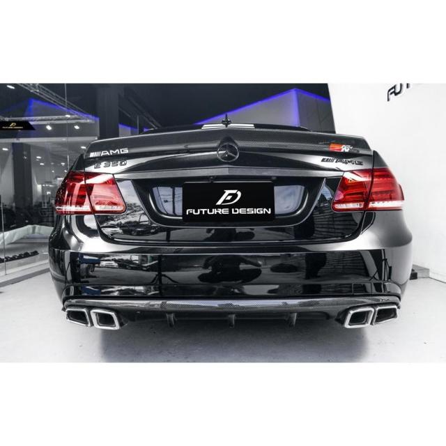 BENZ メルセデス・ベンツ E-Class W212 前期車 AMGバンパー用ディフューザー 本物Carbon カーボン エアロ FD スタイル E63 V