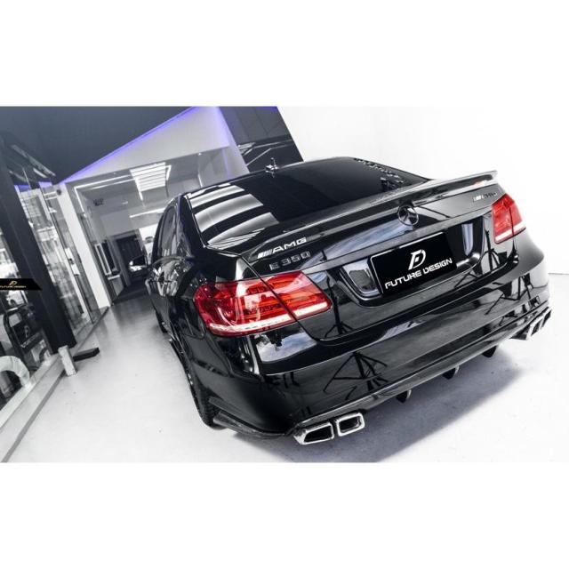 BENZ メルセデス・ベンツ E-Class W212 前期車 AMGバンパー用ディフューザー 本物Carbon カーボン エアロ FD スタイル E63 V_1