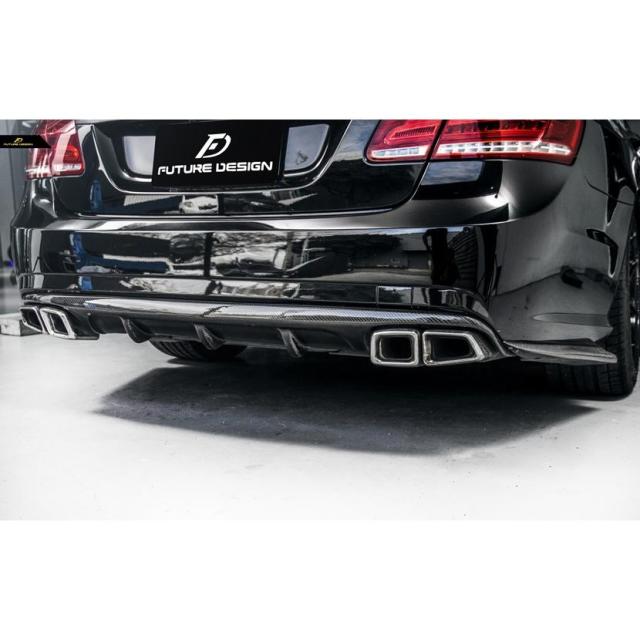 BENZ メルセデス・ベンツ E-Class W212 前期車 AMGバンパー用ディフューザー 本物Carbon カーボン エアロ FD スタイル E63 V_2
