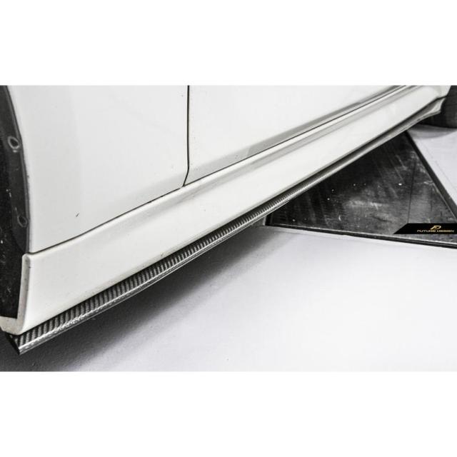 BMW 3シリーズ F30 セダン F31 ツーリング Mスポーツ M3 用カーボン サイドスポイラー ステージ 本物DryCarbon ドライカーボン パフォーマンス FD2 スタイル_1