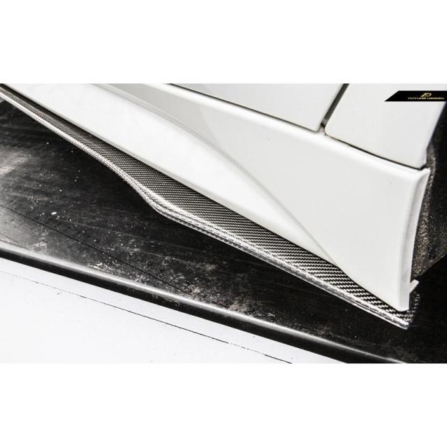 BMW 3シリーズ F30 セダン F31 ツーリング Mスポーツ M3 用カーボン サイドスポイラー ステージ 本物DryCarbon ドライカーボン パフォーマンス FD2 スタイル_3