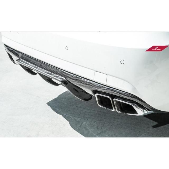 BENZ メルセデスベンツ Eクラス W212 AMGバンパー用ディフューザー 本物Carbon カーボン エアロ FD スタイル E63_2