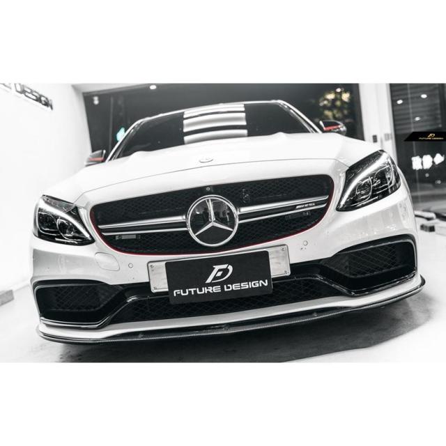 BENZ ベンツ W205 セダン AMG C63 前期車用ED1タイプ アンダー リップスポイラー 本物Drycarbon ドライカーボンの通販は