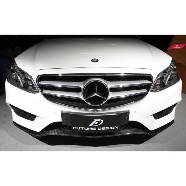 BENZ メルセデスベンツ Eクラス W212 LCI AMGフロントバンパー用リップスポイラー 本物DryCarbon ドライカーボン エアロ O スタイル　