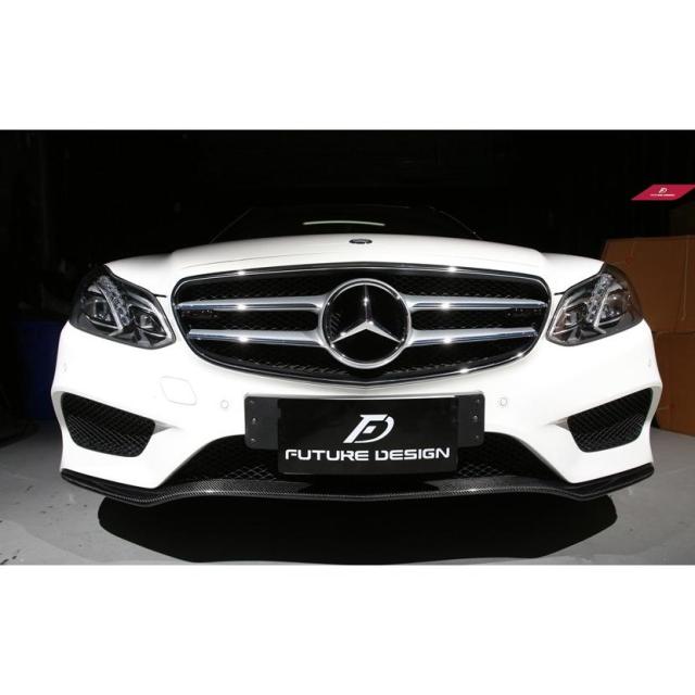 BENZ メルセデスベンツ Eクラス W212 LCI AMGフロントバンパー用リップスポイラー 本物DryCarbon ドライカーボン エアロ O スタイル　_1