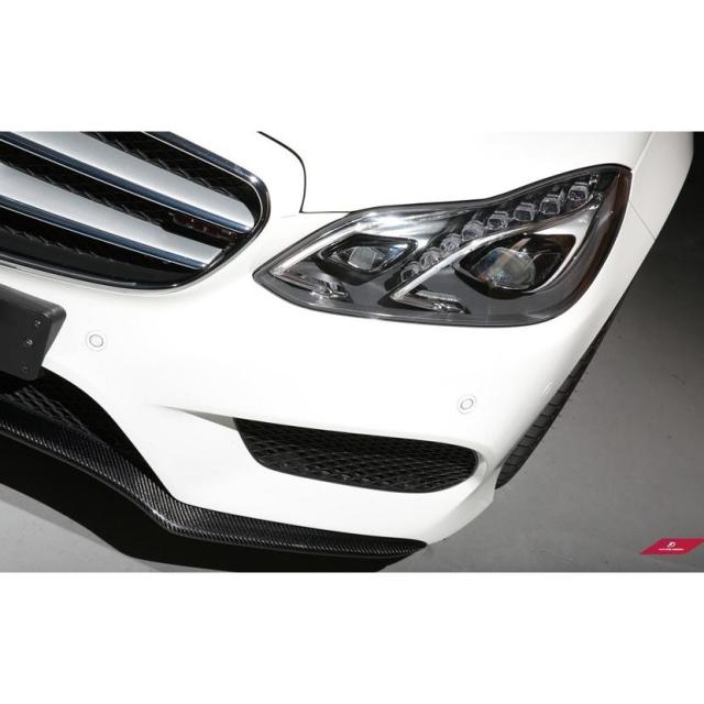 BENZ メルセデスベンツ Eクラス W212 LCI AMGフロントバンパー用リップスポイラー 本物DryCarbon ドライカーボン エアロ O スタイル　_2