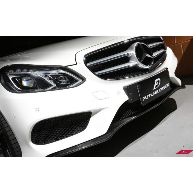 BENZ メルセデスベンツ Eクラス W212 LCI AMGフロントバンパー用リップスポイラー 本物DryCarbon ドライカーボン エアロ O スタイル　_4