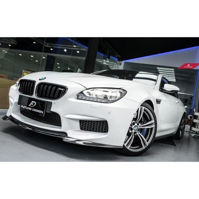 BMW 6シリーズ F06 F12 F13 M6フロント用カーボン リップスポイラー パフォーマンス V アンダー リップ