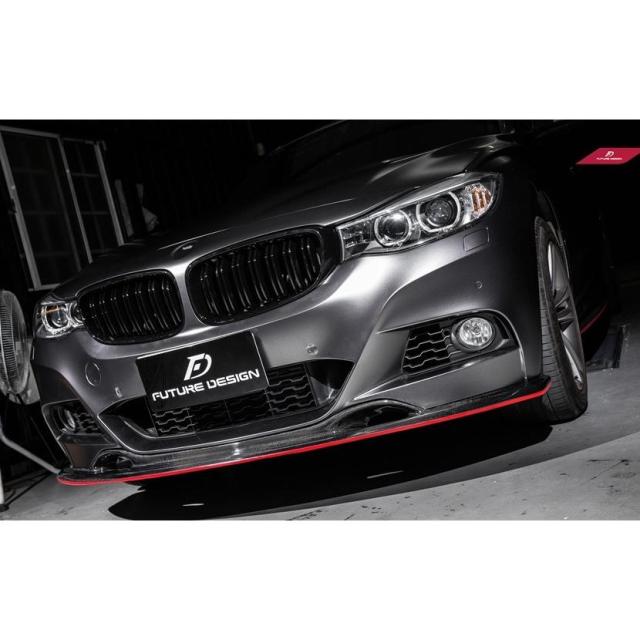BMW 3シリーズ F34 3GT M-TECH フロント用カーボン リップスポイラー DryCarbon ドライカーボン パフォーマンス DD_2